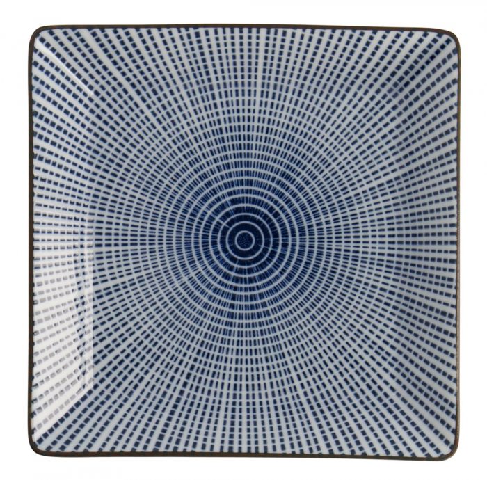 Tokyo Design Studio - Bleu Sendan - Assiette Carrée - 11,5x11,5x2,5 cm – Image 2