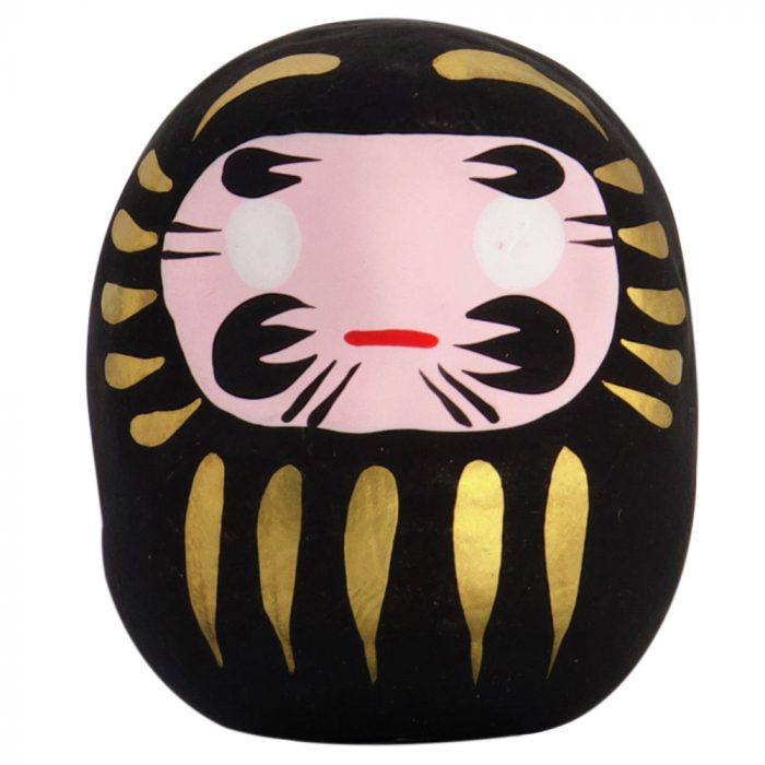 Poupée Daruma Noire - 6 cm
