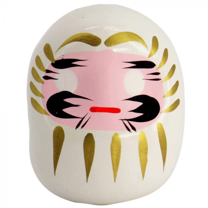 Poupée Daruma Blanche - 6 cm