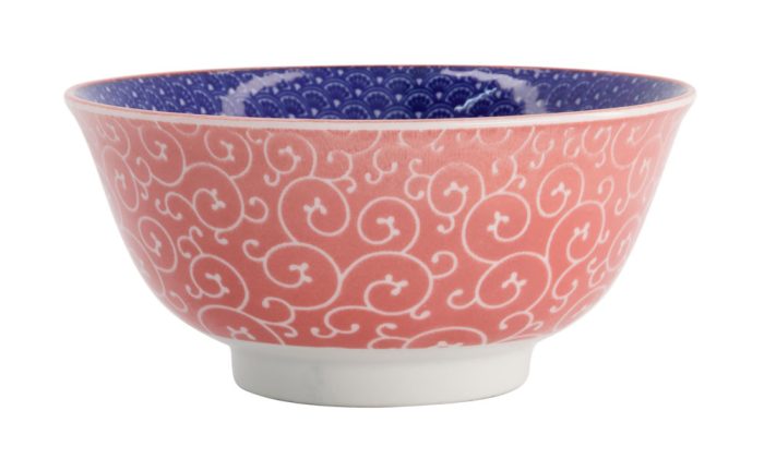 Tokyo Design Studio - Bols Mixtes - Bol Tayo - Bleu Intérieur Seikaiha - 14.8×6.8cm 550ml – Image 2