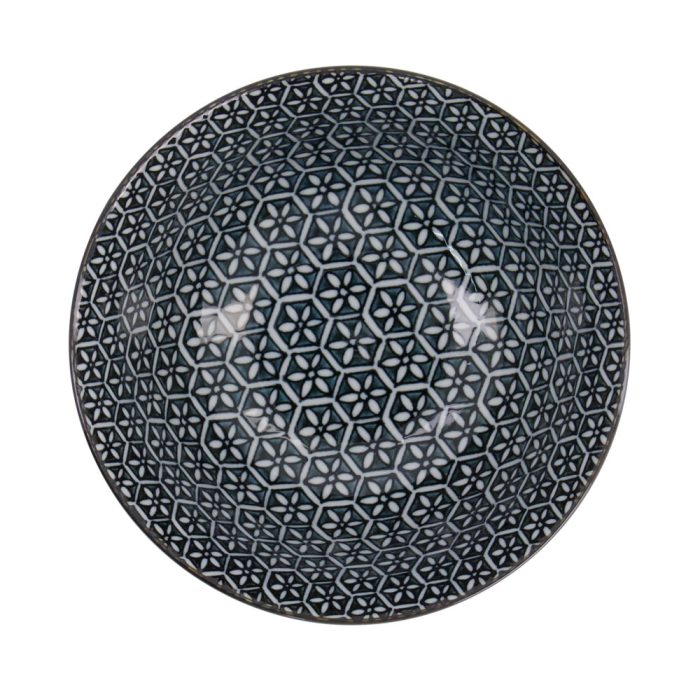 Tokyo Design Studio – Mixed Bowls – Bol Tayo – Kikko Noir – 14.8×6.8cm 550ml – Image 3