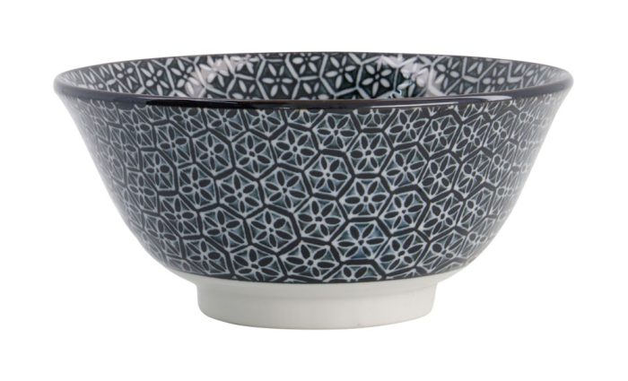Tokyo Design Studio – Mixed Bowls – Bol Tayo – Kikko Noir – 14.8×6.8cm 550ml – Image 2