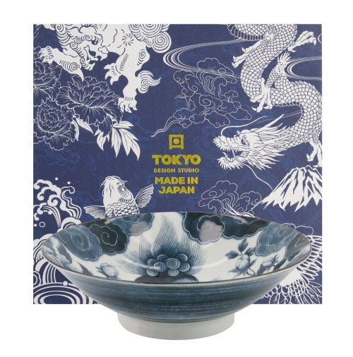 Tokyo Design Studio – Japonism Lion – Komset – Zwart - 1 Stuk - Geschenkdoos – 25.2×7.7cm – 1600ml