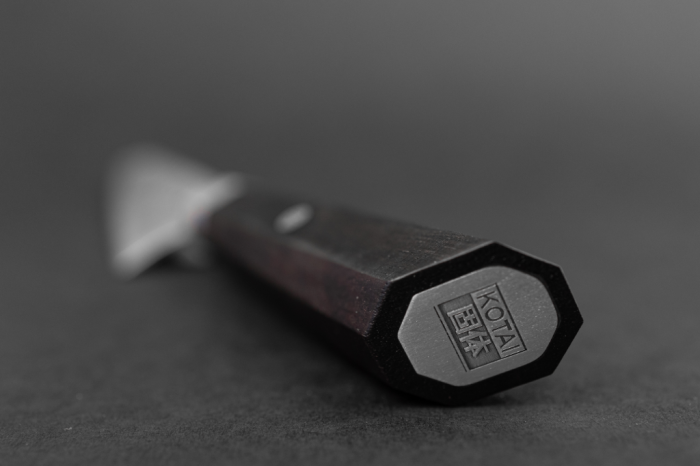 Couteau Kotai - Couteau martelé Bunka Petty avec boîte en bambou - 13,5 cm – Image 2