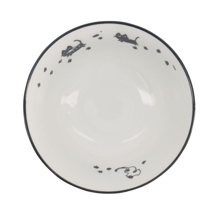 Tokyo Design Studio – Bols Mixtes – Bol Tayo – Chat Sampo Noir – 14.8×6.8cm 550ml – Image 2