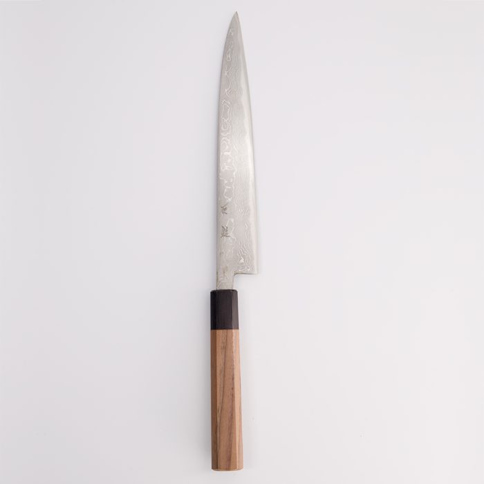 Couteau Ishizuchi - Damas Sujihiki Poli - Bleu 2 - 21 cm – Image 2
