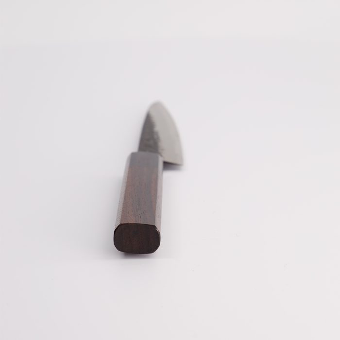Couteau en acier inoxydable Ishizuchi - Aogami Super Kurohada - Petit - Rosewood Octagon Handle- 13,5 cm – Image 4