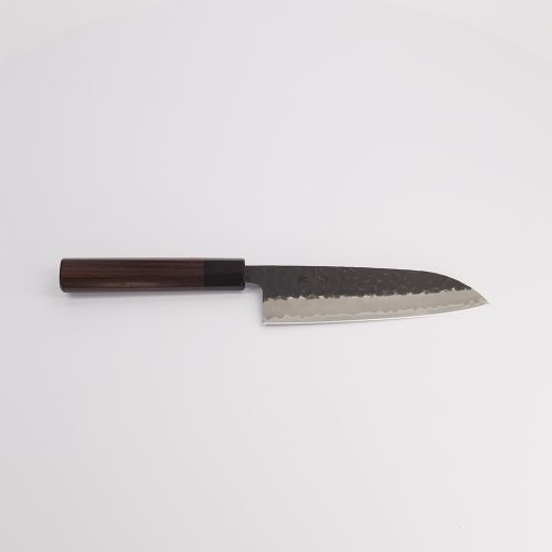 Ishizuchi Mes - Blue2 - Aogami Super Kurohada Stainless Santoku Rosew - 16.5cm