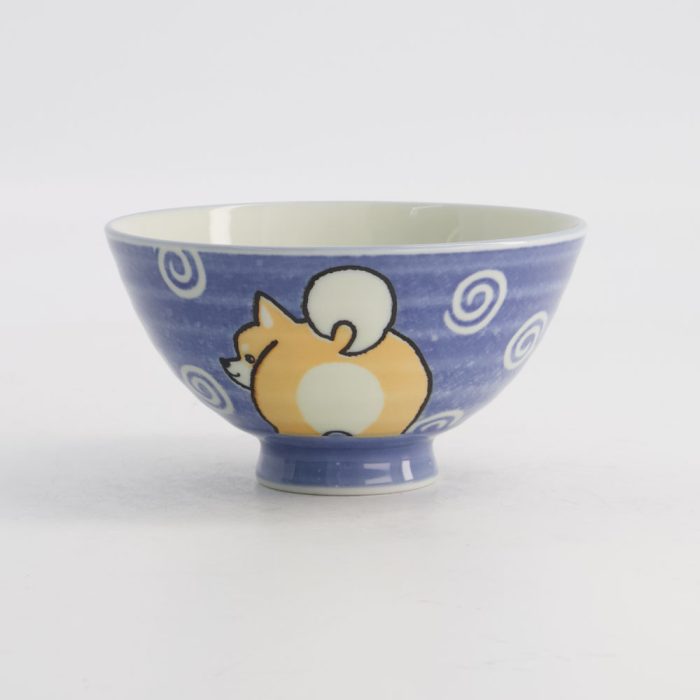 Tokyo Design Studio - Kawaii - Bol à Riz - Chien Shiba - Bleu - 11.5x6cm 350ml – Image 3