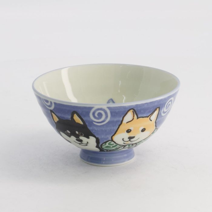 Tokyo Design Studio - Kawaii - Bol à Riz - Chien Shiba - Bleu - 11.5x6cm 350ml