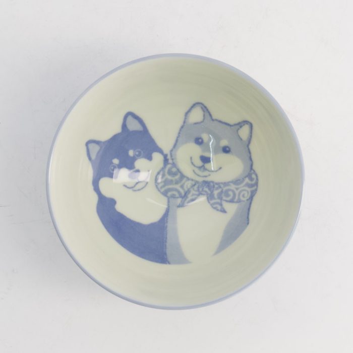 Tokyo Design Studio - Kawaii - Bol à Riz - Chien Shiba - Bleu - 11.5x6cm 350ml – Image 2