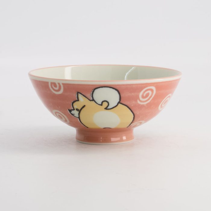 Tokyo Design Studio - Kawaii - Bol à Riz - Chien Shiba - Rose - 14.5x6.5cm 500ml – Image 2