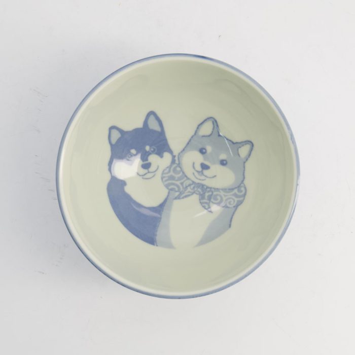 Tokyo Design Studio - Kawaii - Bol à riz - Chien Shiba - Bleu - 13×8cm 400ml – Image 3