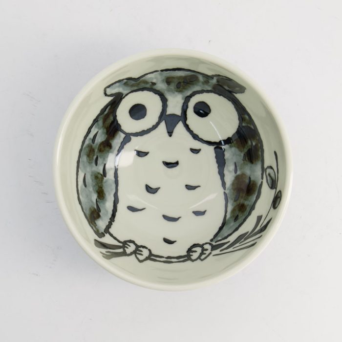Tokyo Design Studio - Kawaii - Bol à riz - Hibou - Bleu - 13×8cm 400ml – Image 3