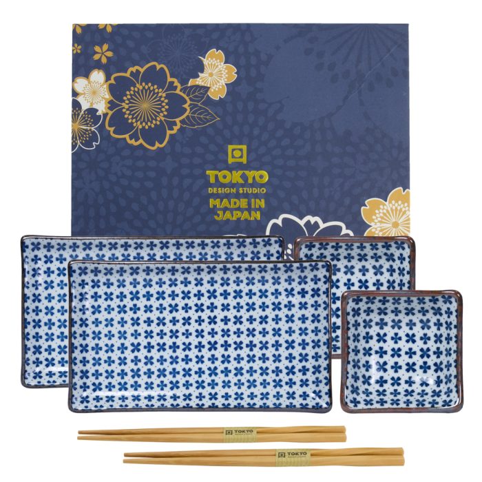 Tokyo Design Studio - Japan Flower Sushi Set - 4 pieces - 21 x 13.5 cm