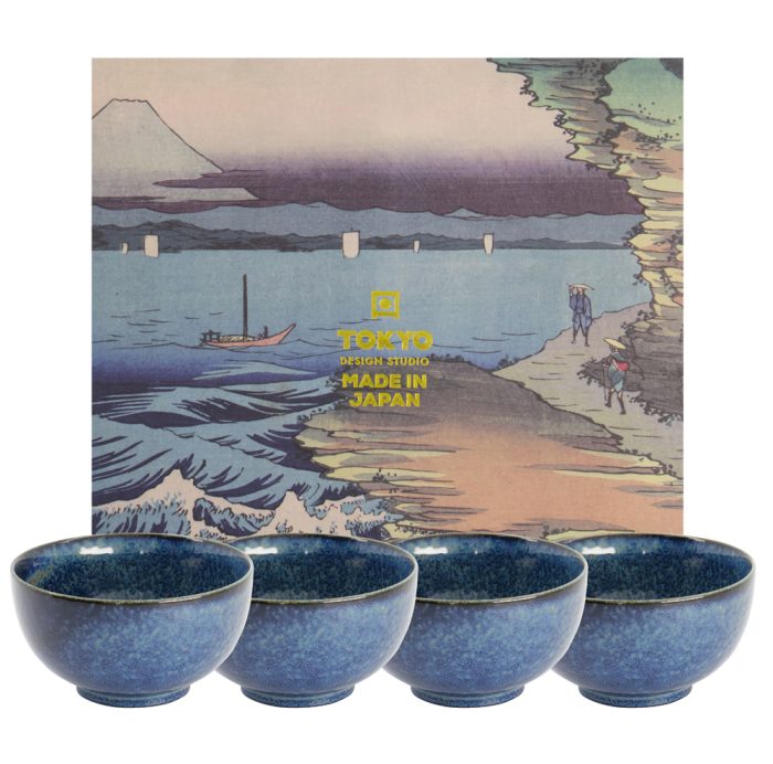 Tokyo Design Studio - Cobalt Blue - Tayokommen Set - 4 Stuks - 500ml