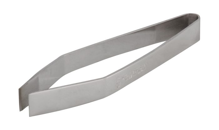 Pince à épiler à chevrons en acier inoxydable, type plat, style ouest du Japon