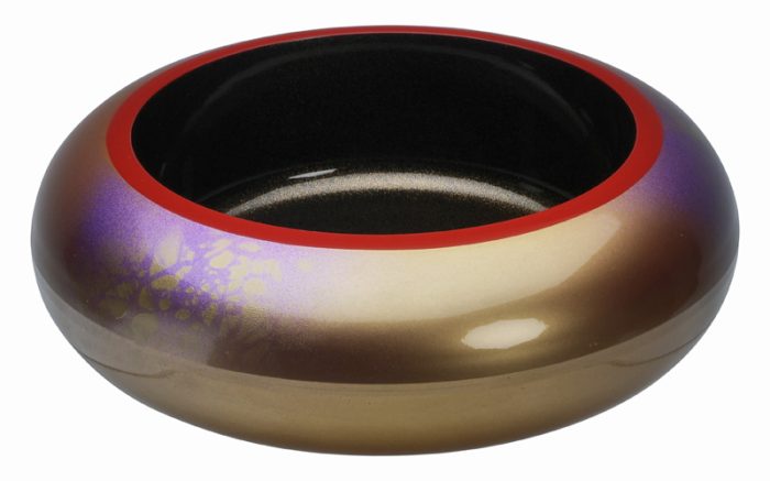 Boîte Chirashi - Avec Couvercle - Orange/Or - 19.8x8.6cm – Image 2