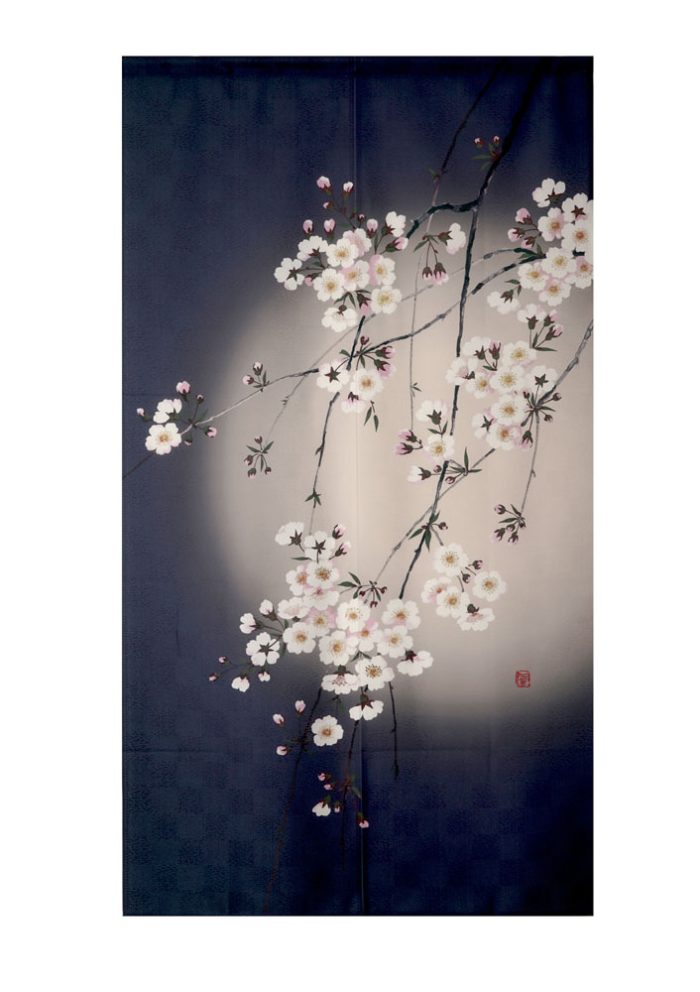 Noren Goodwill Soir Fleur de Cerisier 85x150cm