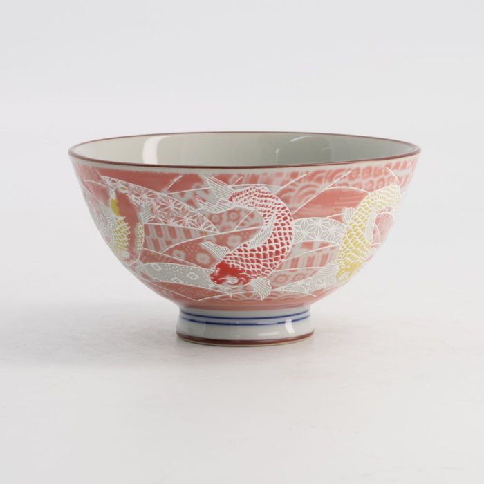 Tokyo Design Studio Kawaii Bol à Riz Carpe 11,5x6cm 300ml Rouge