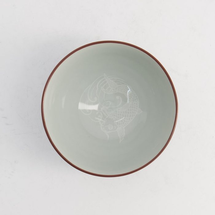 Tokyo Design Studio Kawaii Bol à Riz Carpe 11,5x6cm 300ml Rouge – Image 2