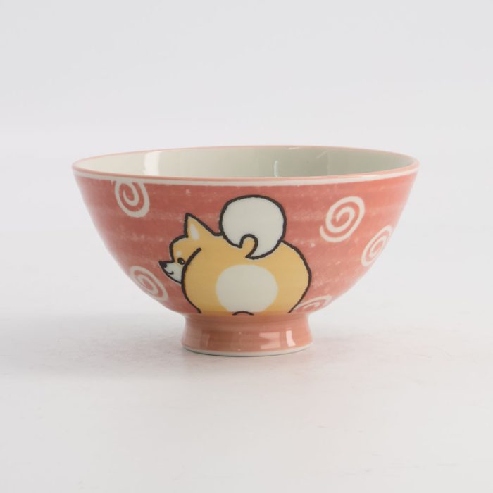 Tokyo Design Studio Kawaii Bol à Riz Shiba-Chien 11.5x6cm 300ml Rose – Image 2