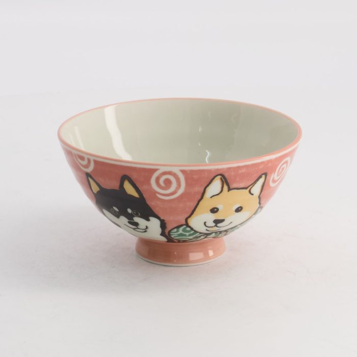 Tokyo Design Studio Kawaii Bol à Riz Shiba-Chien 11.5x6cm 300ml Rose