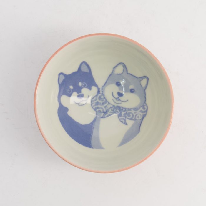 Tokyo Design Studio Kawaii Bol à Riz Shiba-Chien 11.5x6cm 300ml Rose – Image 3