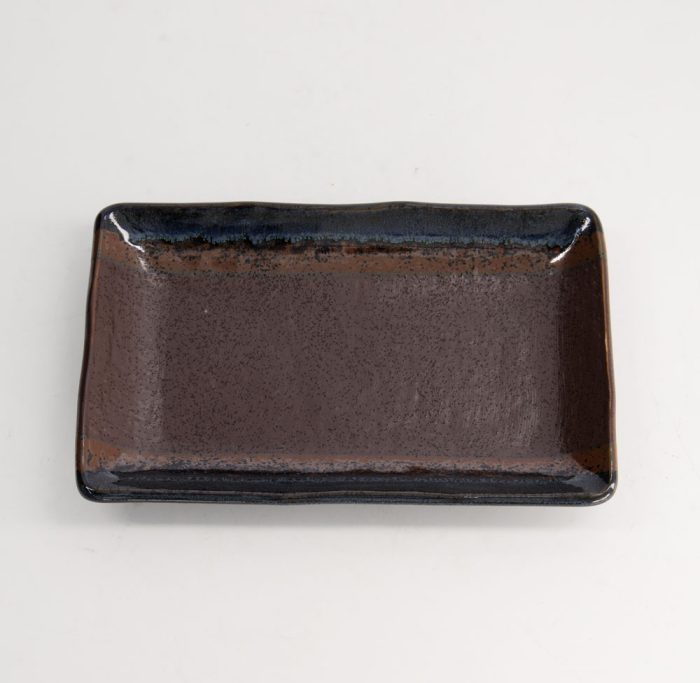 Tokyo Design Studio - Large Plates - Assiettes Grandes - Assiette Rectangulaire - Masiko Kinyo - Noir - 21x13,5x2,8 cm – Image 2