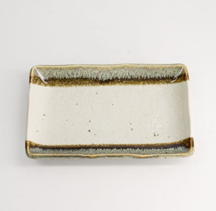 Tokyo Design Studio - Large Plates - Assiettes Grandes - Assiette Rectangulaire - Shiratsu Mashiko - Blanc - 21x13.5x2.8 cm – Image 2