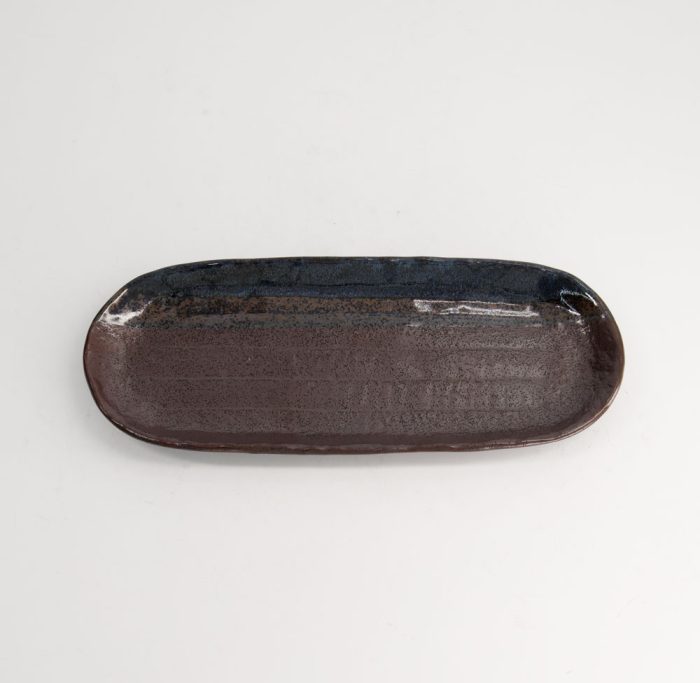Tokyo Design Studio - Large Plates - Assiette Ovale - Masiko Kinyo - Noir - 28.5x11.5x2.3cm – Image 2