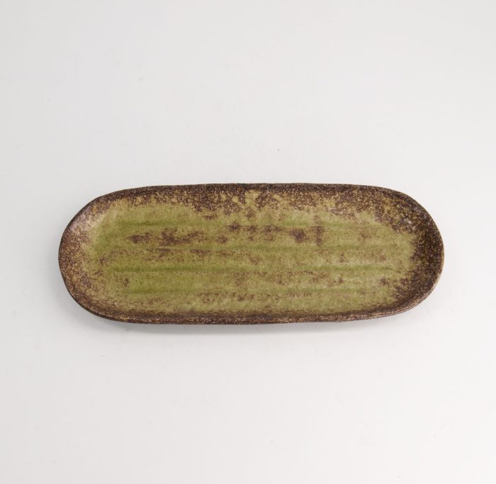 Tokyo Design Studio - Large Plates - Assiettes Grandes - Assiette Ovale - Chakogashi - Vert - 28.5x11.5x2.3 cm – Image 2