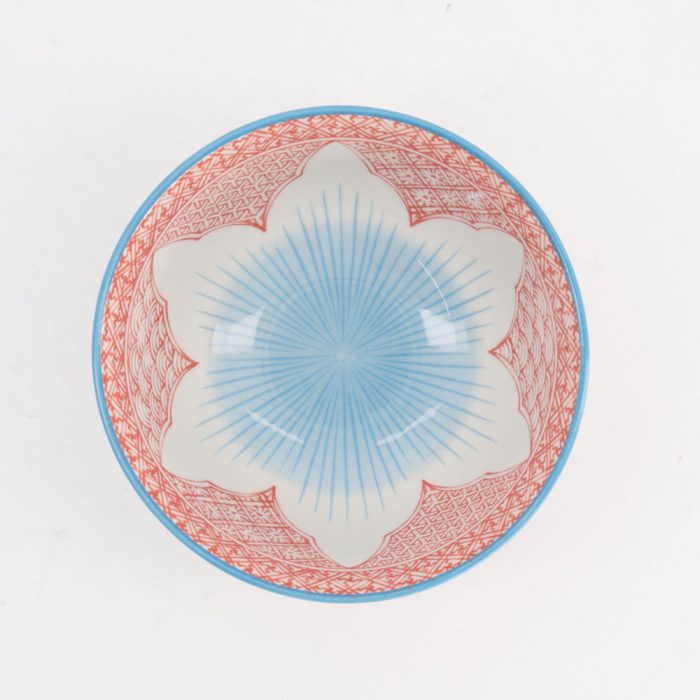 Tokyo Design Studio Lily Flower Tayo Bol 13,5x6,8cm 300ml Rouge