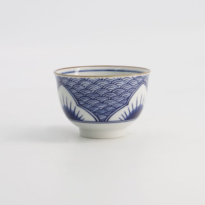 Tokyo Design Studio Tasse à Thé Fleur de Lys 8,4x5,5cm 150ml Bleu – Image 4