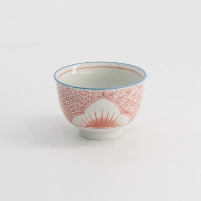 Tokyo Design Studio Tasse à Thé Fleur de Lys 8,4x5,5cm 150ml Rouge