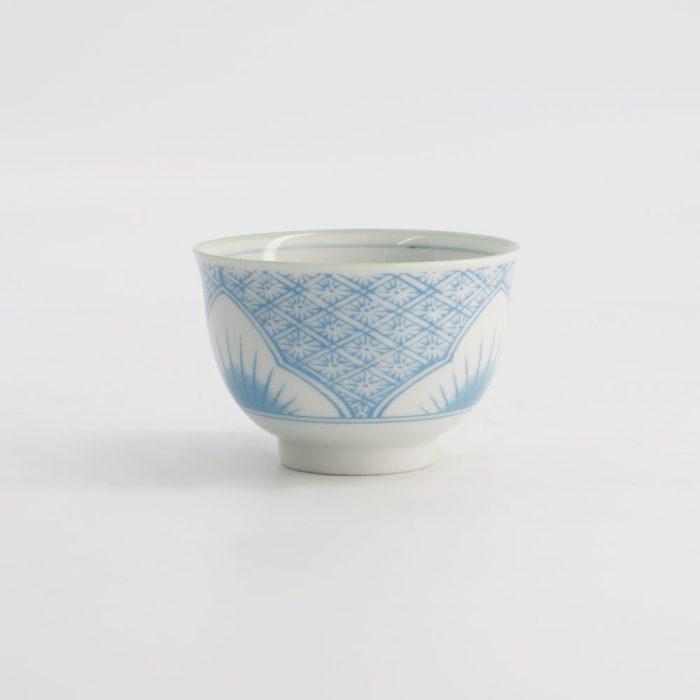 Tokyo Design Studio Tasse à Thé Fleur de Lys 8,4x5,5cm 150ml Bleu Clair