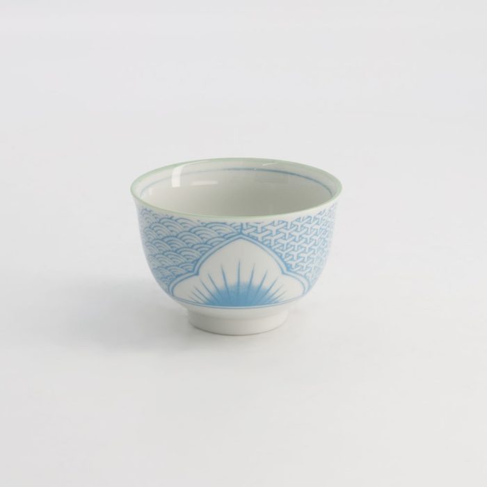 Tokyo Design Studio Tasse à Thé Fleur de Lys 8,4x5,5cm 150ml Bleu Clair – Image 4