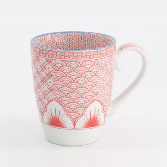 Tokyo Design Studio Mug Fleur de Lys 8,8x10,5cm 350ml Rouge – Image 3