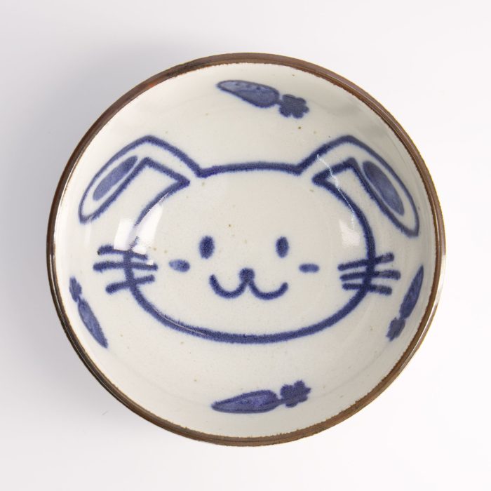 Tokyo Design Studio - Kawaii - Lapin Usagi - Bol -13.2x5.3cmh 36oml Rose – Image 3