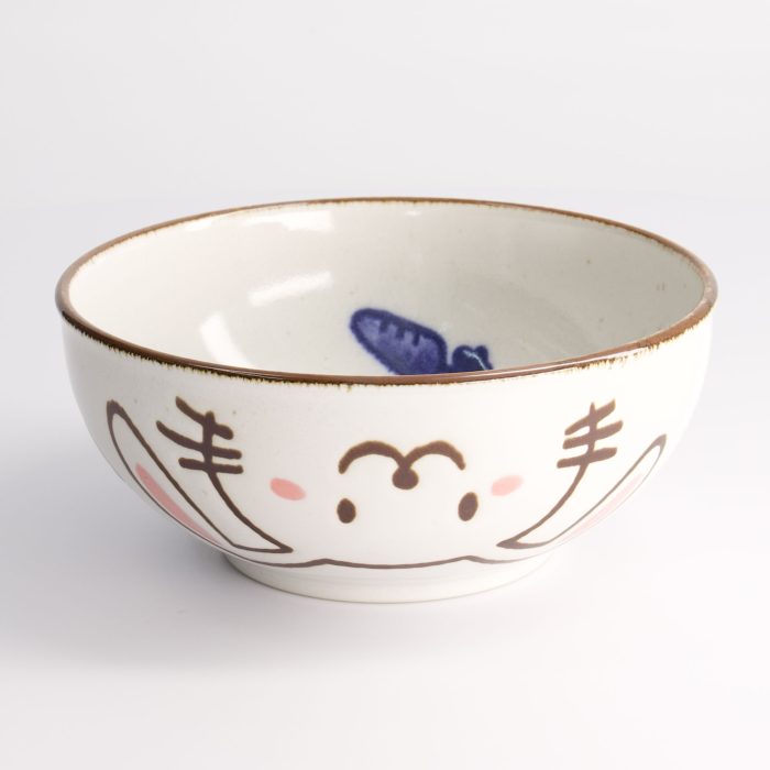 Tokyo Design Studio - Bol Usagi Lapin Kawaii - 16x6.3cmh 600ml Bleu – Image 2