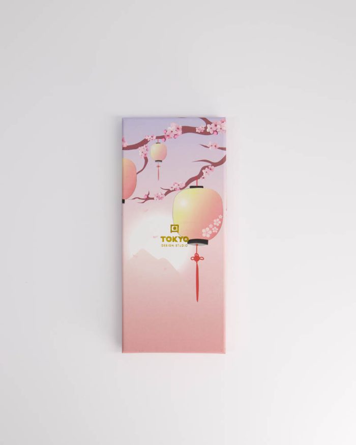 Tokyo Design Studio - Coffret Cadeau Baguettes - Lanterne Rose – Image 2