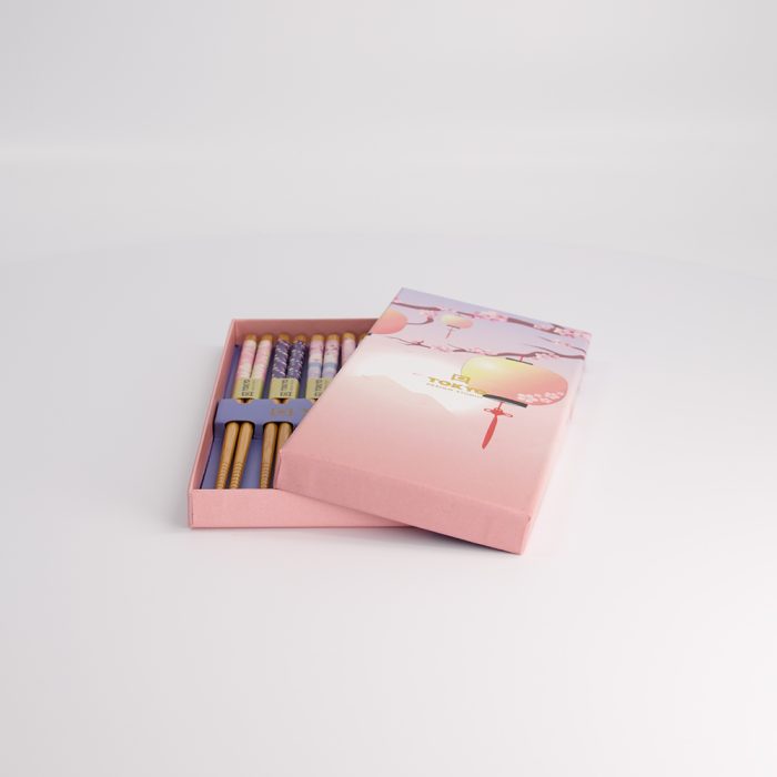 Tokyo Design Studio - Coffret Cadeau Baguettes - Lanterne Rose – Image 3