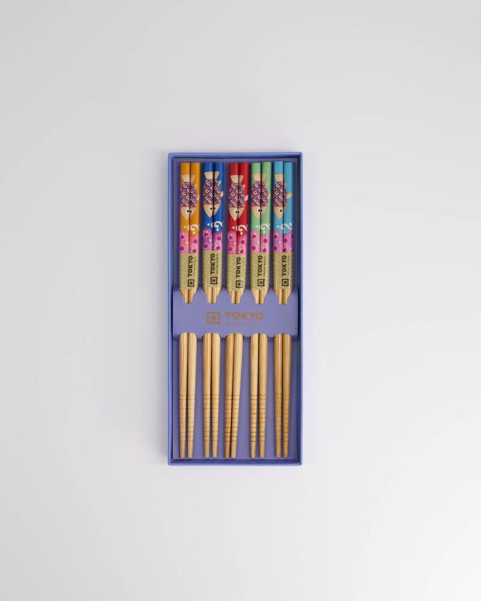 Coffret Cadeau Baguettes Tokyo Design Studio Lotus Bleu – Image 5