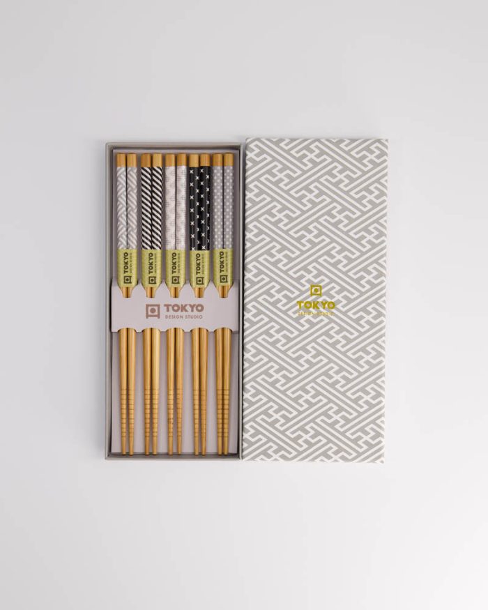 Coffret Cadeau Baguettes Tokyo Design Studio Vert Pastel
