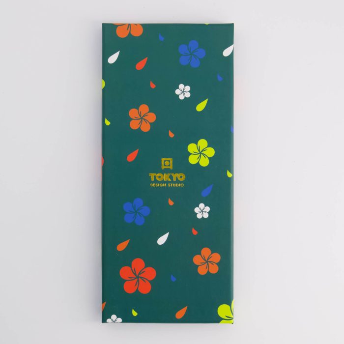 Tokyo Design Studio Coffret Cadeau Baguettes Bois Fleur Turquoise – Image 4