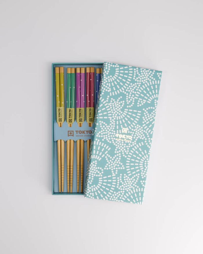 Coffret Cadeau Baguettes Tokyo Design Studio Etoile Bleu Clair – Image 2