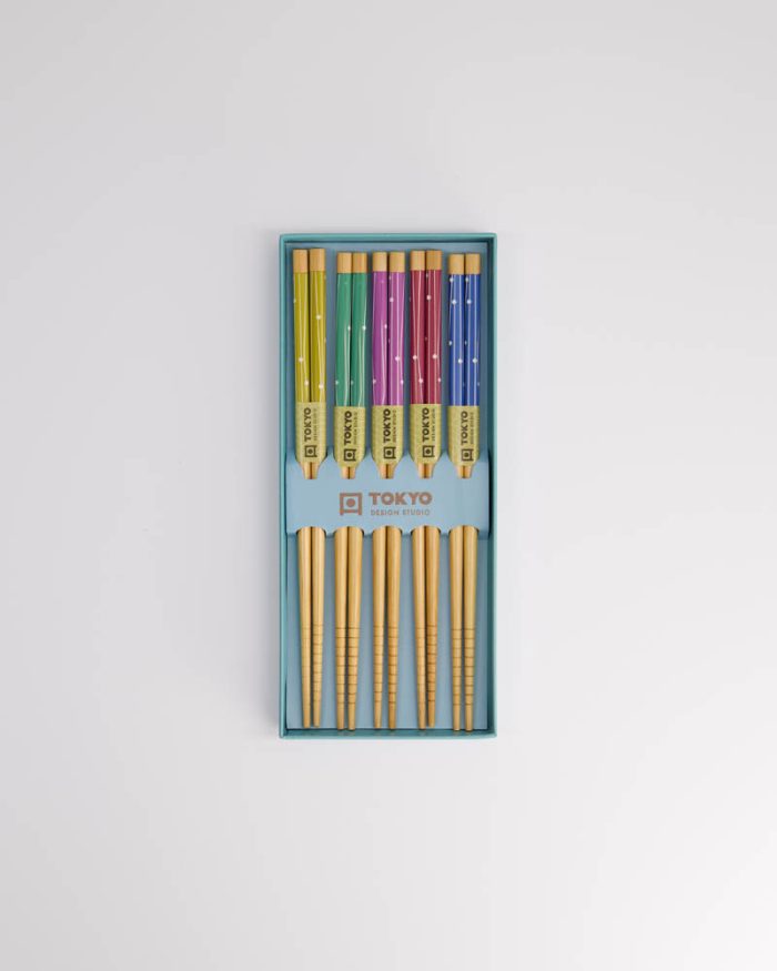 Coffret Cadeau Baguettes Tokyo Design Studio Etoile Bleu Clair – Image 4