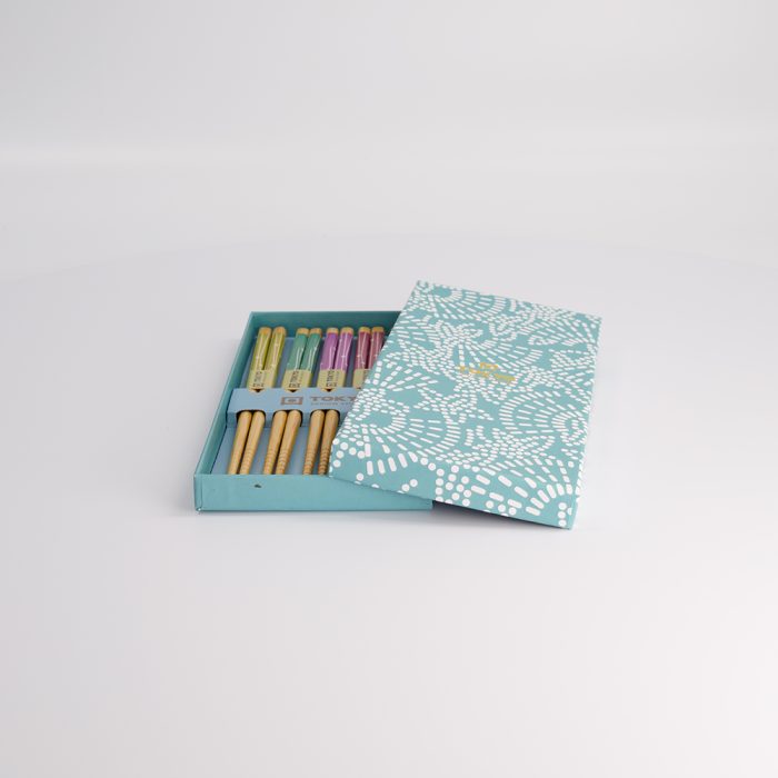 Coffret Cadeau Baguettes Tokyo Design Studio Etoile Bleu Clair – Image 5