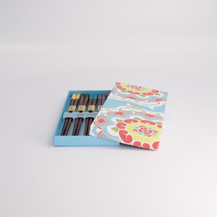 Tokyo Design Studio Coffret Cadeau Baguettes Mandela Bleu – Image 5