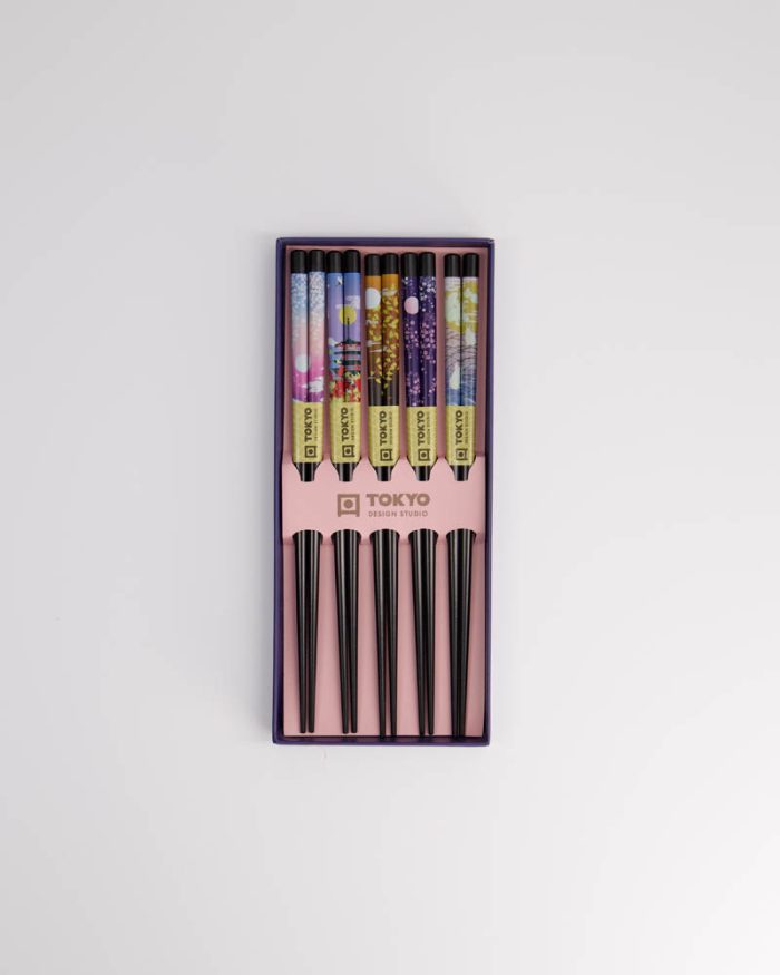 Coffret Cadeau Baguettes Tokyo Design Studio Purple Temple – Image 4